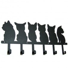 Neko Cat Back Mouse Key Holder Wall Mount Hooks Store Storage Storing Hanging   222227384881